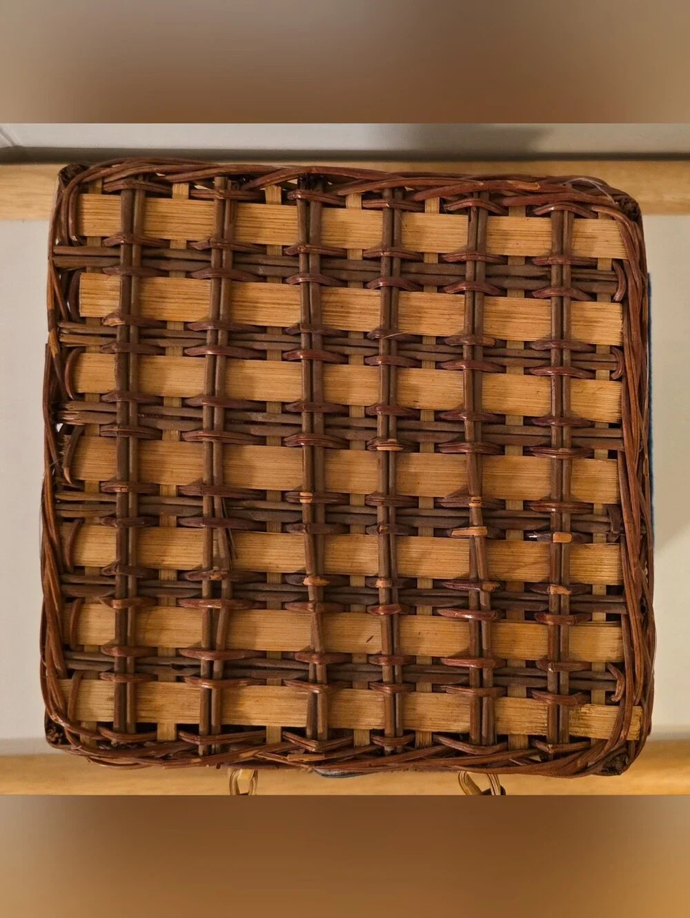 Vintage Elizabeth Arden Wicker Picnic Basket Set - Red Gingham